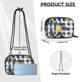 thumbnail image 4 of FORMRS Mini Crossbody Bag for Women Adjustable Shoulder Rope Travel Casual Phone Purse, Beige Plaid Lemon, 4 of 7