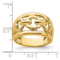 thumbnail image 3 of Auriga 14K Yellow Gold Polished Chain Design Inside Ring for Women Size 7, 3 of 6