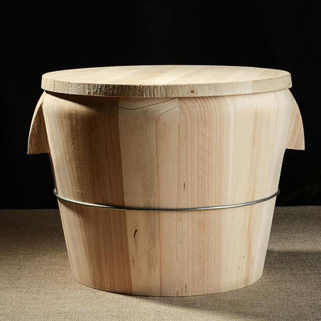 Axioma Wooden Rice Tub Rice Cooker Rice Barrel Wooden Steaming Restaurant - as 21cm