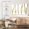 thumbnail image 5 of Elephant Stock Champagne Streams Wall Art - Horizontal Canvas Wall Art - Living Room Wall Decor - Food And Drink Canvas - White And Yellow Decor - 12" x 8", 5 of 8