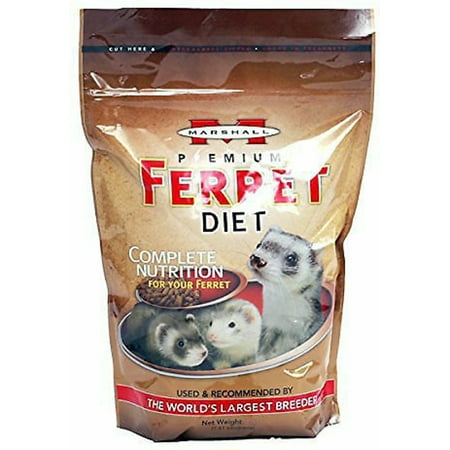 Marshall Premium Ferret Diet - Marshall Premium Ferret Diet Food, 132oz (6 x 22oz)
