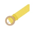 thumbnail image 2 of INSPIRE CHIC Women's Cotton and Linen Style Plastic Straw Braided Belt Circle Buckle for Dresses 96x5cm/37.8x2.0" Yellow, 2 of 6