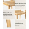 thumbnail image 4 of EYYTHUNG Wood Dining Chairs Set of 2, Farmhouse Chairs with Backrest, Sturdy Dining Table Chairs with Solid Wood Legs, Natural Oak, 4 of 7