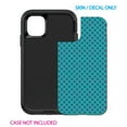 thumbnail image 2 of DistinctInk Custom SKIN / DECAL compatible with OtterBox Defender for iPhone 11 (6.1" Screen) - Teal Purple Checkered Pattern - Geometric Checkered Pattern, 2 of 5