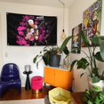 thumbnail image 4 of Máquina de hip hop Tapestry Singer de pared, 150 x 90 cm, microtela, 4 of 4