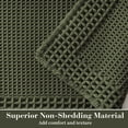 thumbnail image 2 of Alfombra de baño RESARE Waffle superabsorbente, verde, 60 x 180 cm, 2 of 6