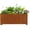 White, variant on Metal Planter Box, Large Outdoor Rectangle Planters with 6 Drainage Holes & Raised Bottom, Co rten Steel Planter for Patio, Garden, Porch, 36" L x 15" W x 15" H