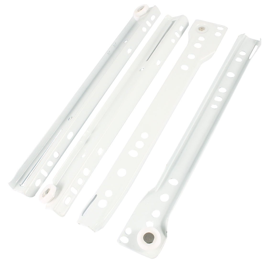Unique Bargains Pair 25cm 10 Long Wheel Telescopic Cabinet Drawer