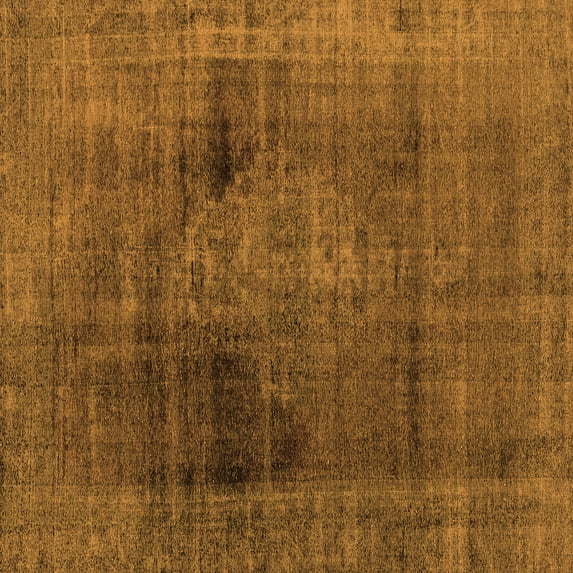 Ahgly Company Indoor Square Abstract Orange Modern Area Rugs, 5' Square
