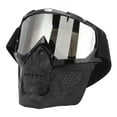 thumbnail image 1 of Skull Goggles  PC Sponge Detachable Adjustable Motorcycle Protective  For Off Road Riding Hiking, 1 of 8