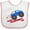 White and Pink, variant on Inktastic Happy Valentine's Day-monster Truck Boys or Girls Baby Bib