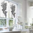 thumbnail image 2 of LALILO Kitchen Curtains and Valances Set of 3 36" Beautiful Window Treatment Tiers for Window Decor, 2 of 5