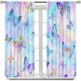 thumbnail image 3 of Butterfly Curtains, Watercolor Hand Painted Animal Butterfly Print Girl Home Bedroom Kitchen Living Room Decorative Curtains 42x54 Inch, 3 of 6