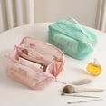 thumbnail image 4 of Large Capacity Convenient High-end Multifunctional Mesh Transparent Wash and Makeup Bag, 4 of 6