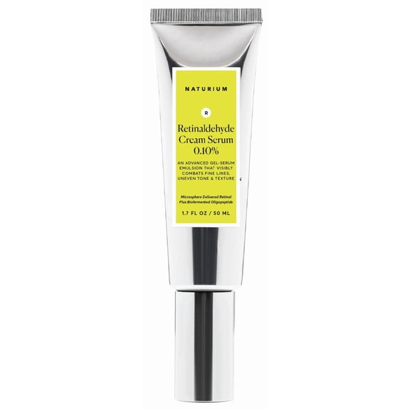 Naturium Retinaldehyde Cream Serum 0.10%, Advanced Anti-Aging & Smoothing Potent Face & Skin Care, 1.7 oz