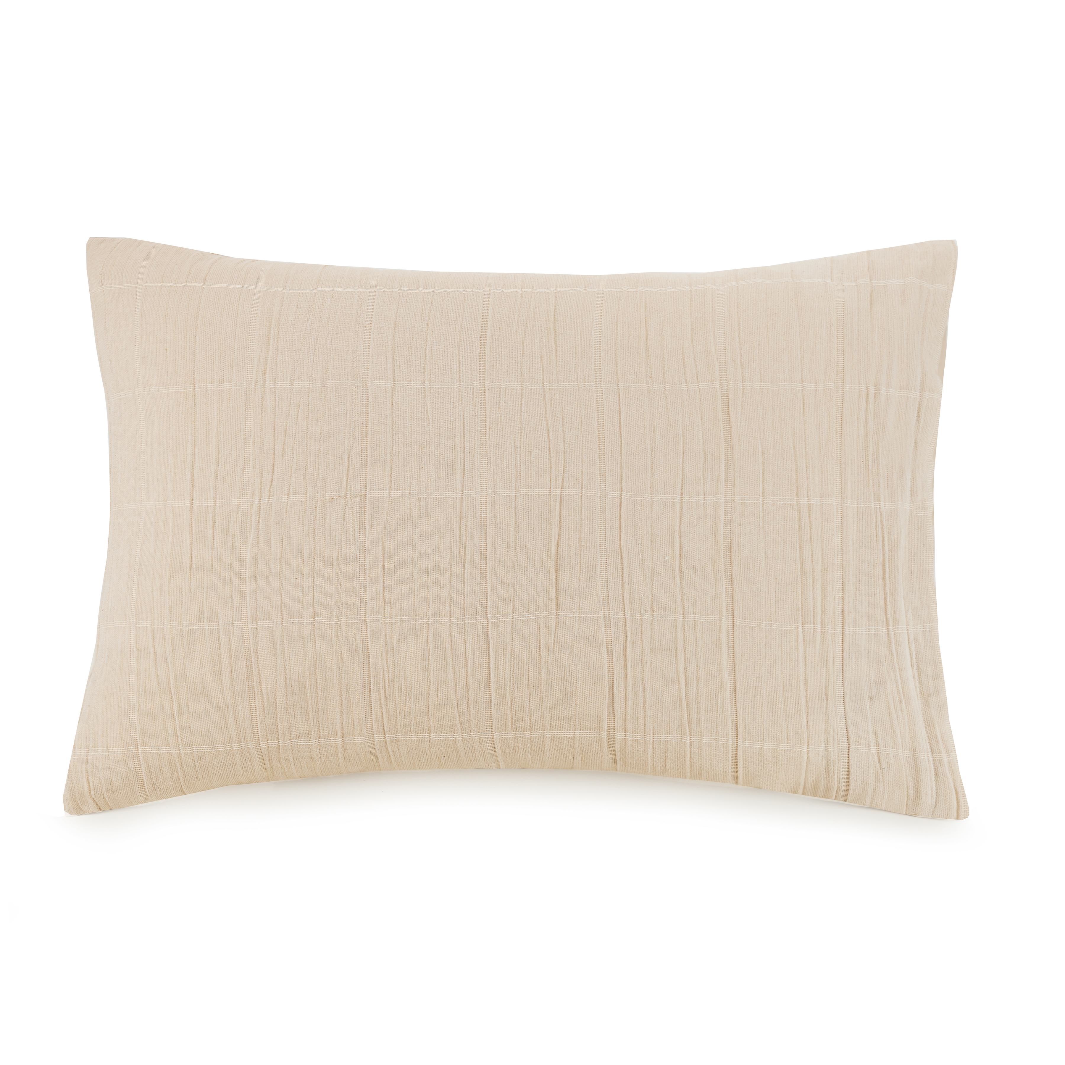 Laurel & Mayfair Maren Geometric Beige Cotton Reversible Bed Blanket, King