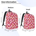 thumbnail image 3 of Naloa Piggy Sunflower Canvas Backpack for Men Women Rucksack Casual Travel Daypack College Tote Satchel Bookbag for Teens-Small, 3 of 7