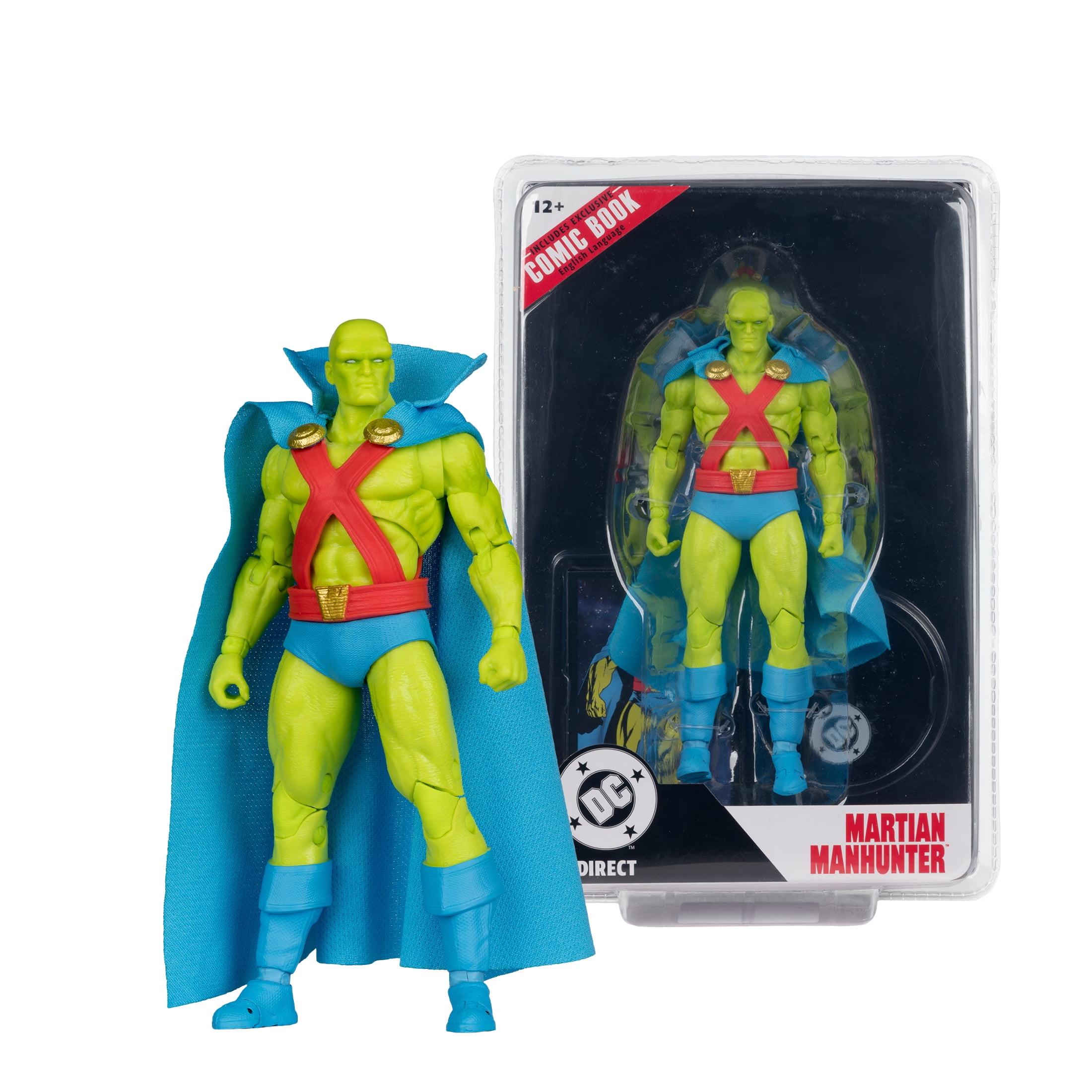 DC 7in Action Figure with Comic - Martian Manhunter - McFarlane Toys