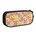 thumbnail image 2 of Vsdgher Donut and Blue Print Large Capacity Pencil Case Pouch with Zipper, Portable Aesthetic Big Capacity Pencil Cases Pen Office Travel Stationery Bag, 2 of 8