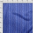 thumbnail image 3 of oneOone Velvet Medium Blue Fabric African Wavy Stripes Sewing Craft Projects Fabric Prints By Yard 58 Inch Wide, 3 of 4