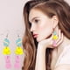 thumbnail image 4 of Juego de tres pendientes personalizados de Pascua, pendientes colgantes de madera, joyería para mujer., 4 of 5