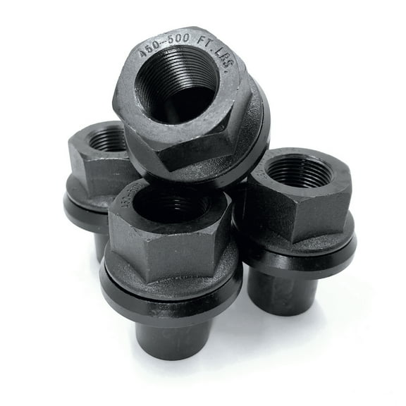 Two Piece 19mm Sleeve Flanged M22x1.5 Wheel Nuts 33mm Hex, 10-pack