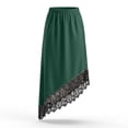 thumbnail image 4 of Women's Half Slips for Under Dresses Lace Trim Satin Patchwork Elastic Waist Skirt Elegant Flowy A Line Midi Skirts, 4 of 6