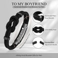 thumbnail image 5 of Love Knot Bracelet Gifts for Men - Braided Cord Rope Bracelets for Men,String Bracelet with Infinity Knot Anniversary Birthday Graduation Gifts for Men Husband Boyfriend Son Brother, 5 of 6