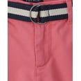 thumbnail image 2 of Pantalones cortos The Children's Place de sarga chino de algodón con cinturón para niños, 2 of 5