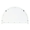 thumbnail image 6 of Kate and Laurel Hollowday Rustic Wood Framed Arched Wall Mirror with Shelf, 18.5 x 30, White and Black, Farmhouse Wall Decor, 6 of 7