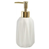 2024 TOP! Ceramic Soap Dispenser 10 Oz Hand with Pump Refillable Liquid Dish and Lotion for Bathroom (White)