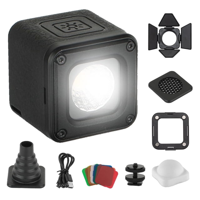 Lámpara LED de vídeo SMALLRIG RM01 resistente al agua con 8 filtros de color