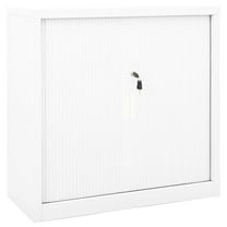 vidaXL Storage Cabinet Sideboard Accent Buffet Cabinet for Entryway Steel