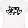 thumbnail image 4 of Inktastic Future Pit Crew Racing Flags Boys or Girls Long Sleeve Baby Bodysuit, 4 of 5