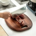 thumbnail image 4 of Solid Wood Cutting Board Thick Fruits Chopping Block Household Chopping Board for Kitchen (36x26.5x2.5), 4 of 9