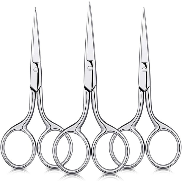 tijeras pequeñas de precisión para bordar, minitijeras de hilo, tijeras de costura de acero inoxidable, tijeras de punta puntiaguda forjada para manualidades, costura, hilo y costura
