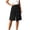 Black, variant on Cropped Culottes High Waist Wide Leg Pants Loose Lightweight Breathable Comfortable Pleated Design Suitable for Office XL White