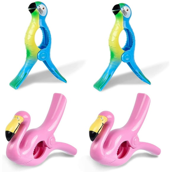 4pcs Beach Towel Clips Beach Towel Clips Sunbath Towel Clips Large Clothespins