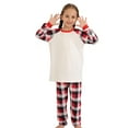 thumbnail image 3 of Penkiiy Christmas Pajamas for Family 2024 Matching Sets Lounge Sets for Women Couples Loungewear Sets Christmas Pjs 2 Years White, 3 of 6