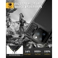 thumbnail image 4 of KOMI Magnetic iPhone 14 Metal Case, [Built-in Camera Kickstand & Glass Screen Protector] Heavy Duty Shockproof Full Body Rugged Protective Magsafe Cover for iPhone 14 6.1" (Black), 4 of 5