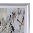 thumbnail image 3 of Benjara Wall Art with Acrylic Mirror Frame and Abstract Painting, Silver, 3 of 5