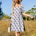 thumbnail image 4 of Vestido sin mangas de Francia, vestido de noche para mujer, vestidos elegantes, vestido elegante, 4 of 7