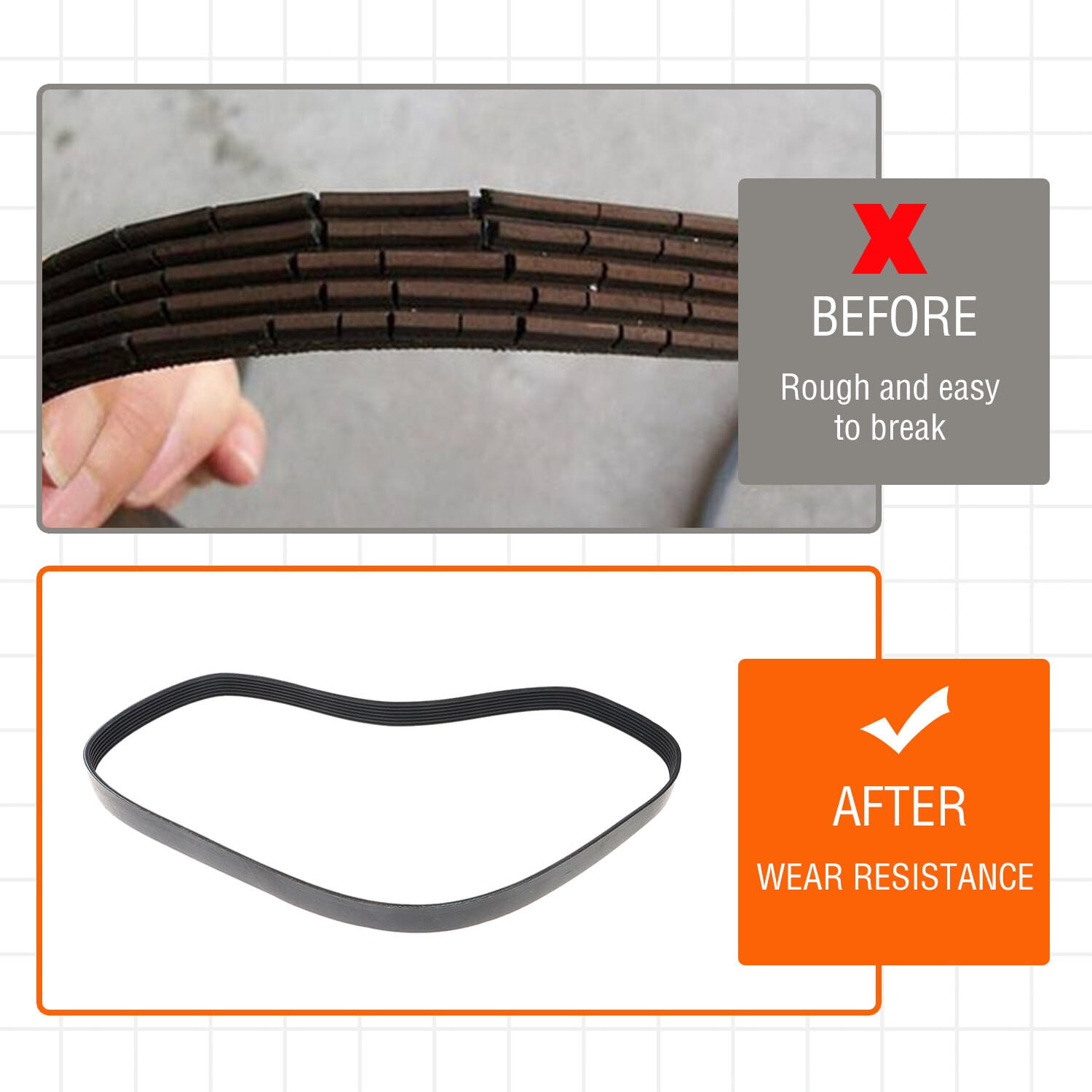 Serpentine Drive Belt Fit for Nissan Altima Maxima Murano 3.5L 2007-2014