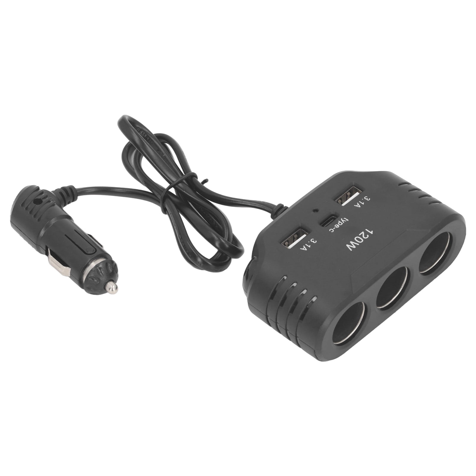 Car Cigarette Lighter Adapter, USB Type C Ports Car Charger Power Converter  for Vehicles