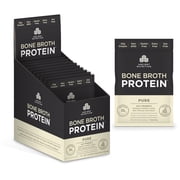 Ancient Nutrition Bone Broth Protein, Pure - 15 Packets | Gut Friendly