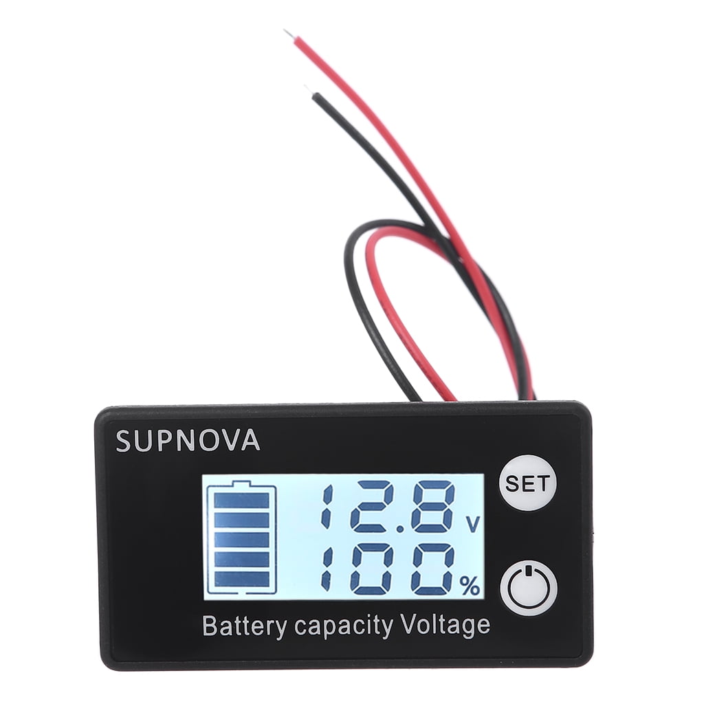 Lithium Voltmeter Voltage Gauge Car Motorcycle 12V 24V 48V 60V Battery