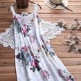 thumbnail image 2 of Vestido de dos piezas con mangas 3/4 y cuello redondo con estampado floral estilo bohemio para mujer de Qertyioot, 2 of 5
