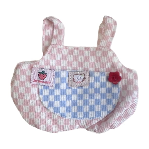 Ropa de pato de peluche de 15 cm, accesorios para fotos, ropa de muñeca cómoda y elegante Rosa