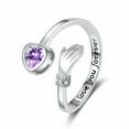 thumbnail image 3 of Love Hug Hands Diamond-studded Ring Female, 3 of 5