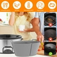 thumbnail image 3 of MesaSe Slow Cooker Divider Liner fit 6QT Reusable & Leakproof Silicone Divider for 6QT Oval Slow Cookers Kitchen Accessories BPA Free Dishwasher Safe, 3 of 9